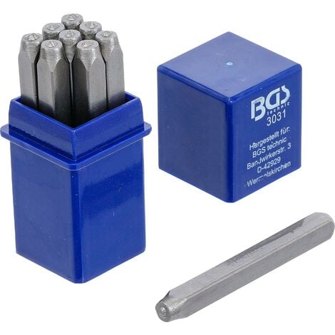 BGS technic Set di punzoni numerici 2 mm