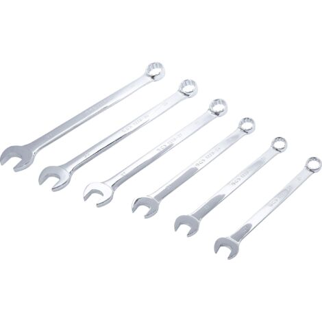 Set 15 Chiavi Combinate Professionali 6-21 Mm - Acciaio CR-V Con Inclinazione 30&deg;