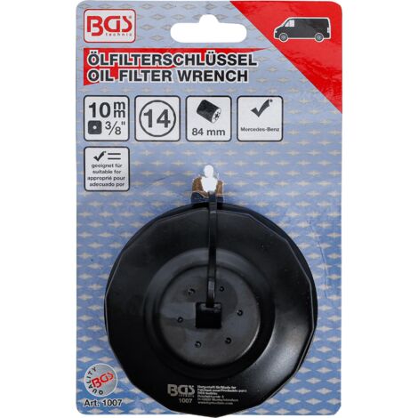 BGS 9792 Set Di 4 Chiavi Per Filtro Olio – Adattamento 60-80 / 80-96 Mm, Con Blocco Automatico E Valigetta