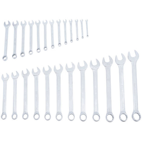 Set Chiavi Combinate Hazet 600Spc/10 - 10 Pezzi, Testa Sottile, Cromate, Ad Anello/forchetta Teste Sottili Per Spazi Stretti