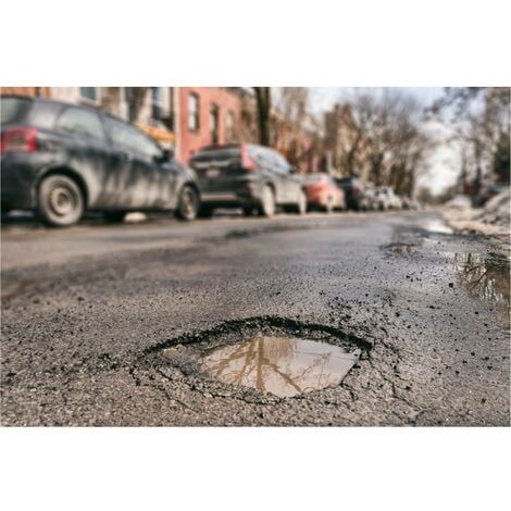 Enrobé à froid noir, béton bitumineux  pour réparation et remplissage ponctuel, 25kg, prêt à l'emploi, circulation immédiate, WEBEREP ROUTE, WEBER