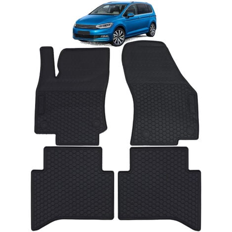 Auto Gummi Fußmatten Schwarz Premium Set für VW Touran II 5T ab 2015