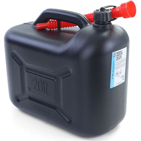 Tenzo-R Benzinkanister 2x 20L Kraftstoff Benzin Diesel EU Kanister  UN-Zulassung Kunststoff, Für Benzin und Diesel geeignet