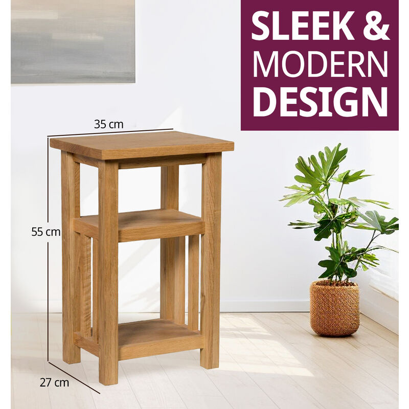 Light oak end tables with deals storage