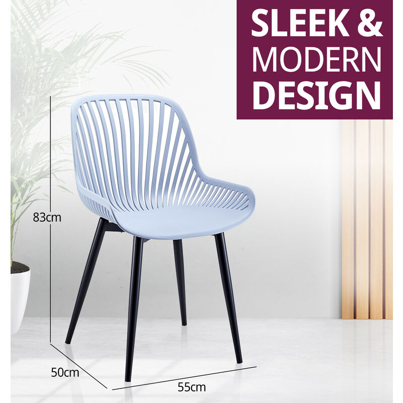 Modern plastic shop dining chairs