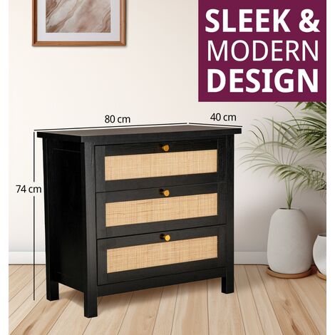 6 Drawer Fluted Dresser - Modern Wooden Chest For Bedroom, 47.3" Large Storage With Deep Drawers