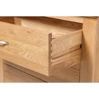 Camberley Oak Wide 3 Drawer Chest in Light Oak Finish | Solid Wooden Children's / Kids Bedroom Furniture
