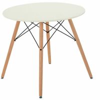 Dining Table Round Coffee Table Modern Leisure Wooden Tea Kitchen Table Dining-Room Table Bar Table White