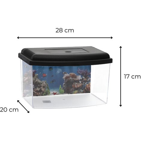 GarPet Mini Aquarium Terrarium Faunarium Zucht Becken klein Fisch Triops  Garnelen Acryl Kunststoff Plastik mit Deckel