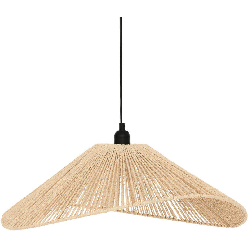 Hängelampe MYHA geflochtener Schirm, 58 cm