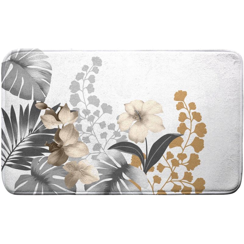 Emma Barclay Tappeto da bagno antiscivolo Noodle Soft Touch in grafite - Tappetino da bagno 45 x 75 cm