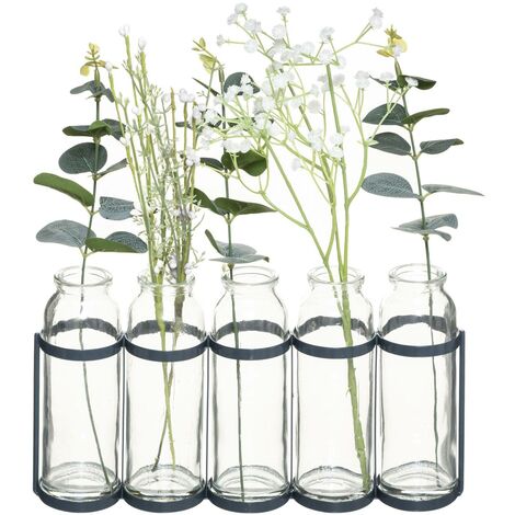24 Kleine Glasvasen – Grün, Vintage Stil, Für Tischdekoration & Blumen