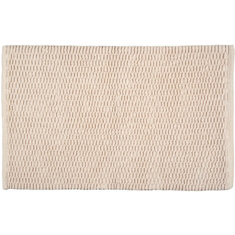 Dreams & Drapes Sandringham Badematte – 100% Baumwolle, 50x80 Cm, Naturfarben, Rutschfeste Unterseite