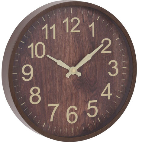 Wanduhr, große Zahlen, Ø 30,5 cm