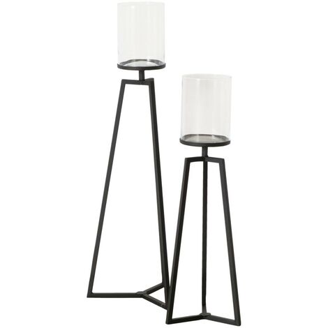 Kerzenhalter aus Glas auf Metallgestell COSA, 75-95 cm