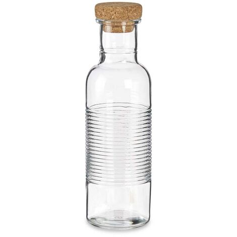 Glaskaraffe mit Korkverschluss, 1070 ml (1/3)