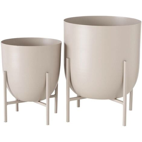 Blumentopf aus Metall KILANA, 2erSet