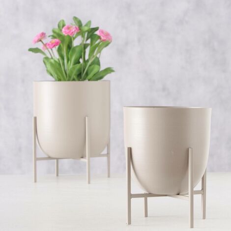 Blumentopf aus Metall KILANA, 2erSet
