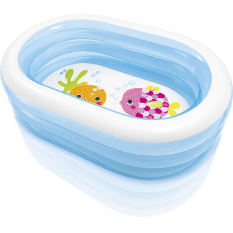 Ovaler Familienpool 163 x 107 cm - Intex