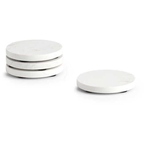 Untersetzer für Gläser Marmor, Ø 9,5 cm, 4er-Set (1/4)