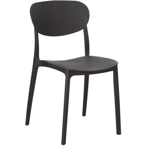 Plasta Stuhl schwarz