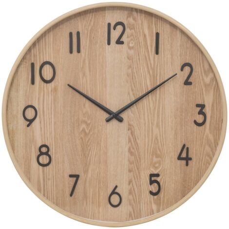 Uhr Ivana helles Holz D55cm - Atmosphera créateur d'intérieur