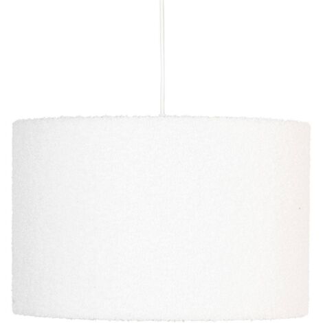 Hängeleuchte bouclette Tina Weiß D37cm - Atmosphera créateur d'intérieur