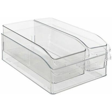 3er-Set Smart Fridge Kühlschrank-Organizer, transparent (1/5)