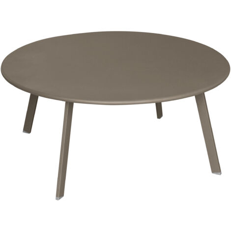 Runder Gartenbeistelltisch Saona in Tonka - 90 × 40 cm