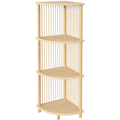 Eckregal KORD, 4 Ebenen, 34 × 34 × 110 cm