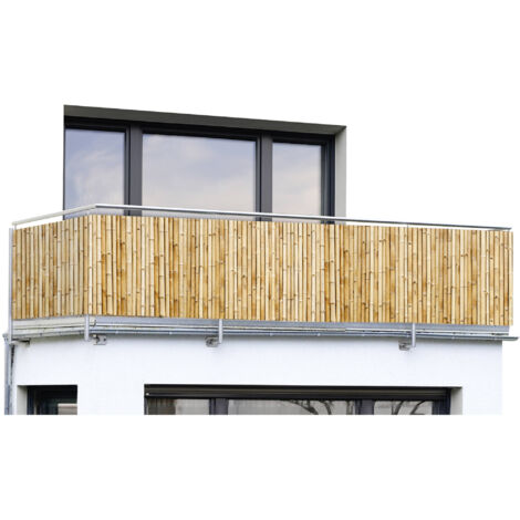 Balkonsichtschutz Aus HDPE, 180x2000 Cm, Beige – UV- & Wetterfest Für Mehr Privatsphäre
