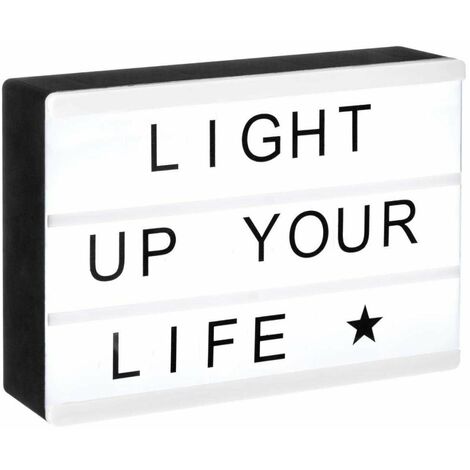 Smartwares LED Leuchtkasten A4 21 x 15cm 1W für 6 x AA Batterie 85 Buchstaben 