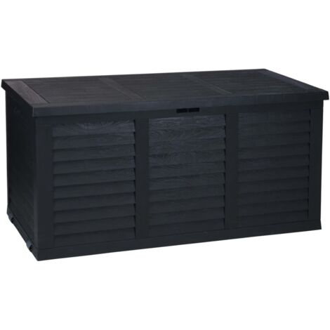 ProGarden Gartenbox mit Rollen 300 L Dunkelgrau