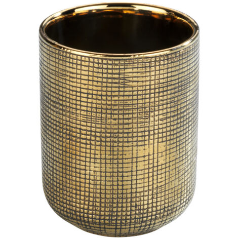 Zahnputzbecher RIVARA, golden, WENKO