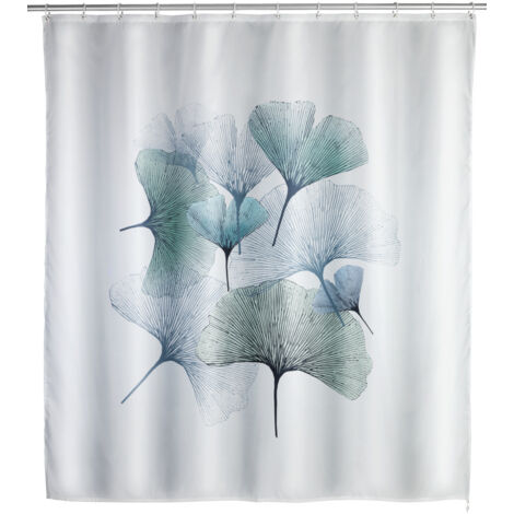 Anti-Schimmel-Duschvorhang GINGKO, Polyester, Wenko