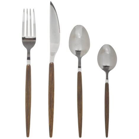 Besteck-Set AMAZONIE, 24-teilig, mit Holzgriffen (1/5)