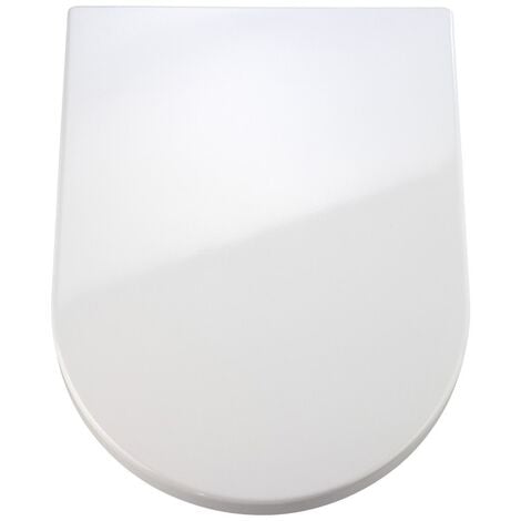 WENKO  Premium WC-Sitz Palma - Absenkautomatik, rostfreie Fix-Clip Hygiene