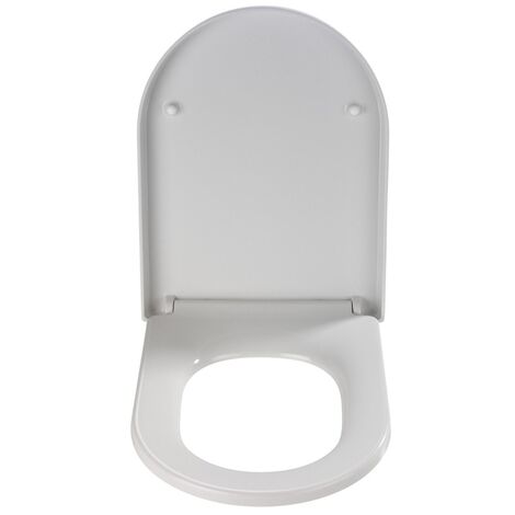 WENKO  Premium WC-Sitz Palma - Absenkautomatik, rostfreie Fix-Clip Hygiene