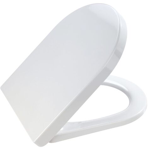 WENKO  Premium WC-Sitz Palma - Absenkautomatik, rostfreie Fix-Clip Hygiene