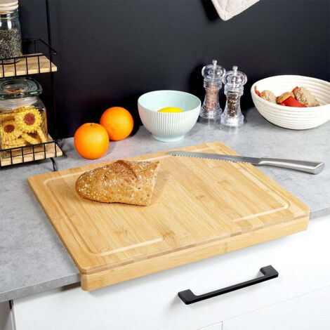45 x 35 cm SCHNEIDBRETT BAMBUSBACKBRETT SCHNEIDEBRETT KCHENBRETT HOLZ  BAMBUS