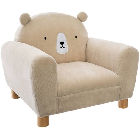 Sessel mit Rückenlehne BÄR, beige