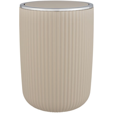 Mülleimer für Badezimmer AGROPOLI, 27 cm, grau, WENKO