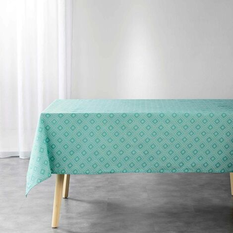 GAMUSI Rechteckige Tischdecke Wasserdicht – 140x100 Cm, 100% Baumwolle, Gestreift, Für Innen & Außen