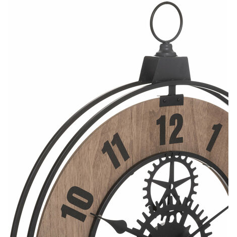 Stilvolle Wanduhr Mit Sichtbarem Uhrwerk Bild