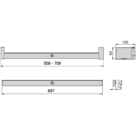 Emuca Barre Penderie LED 408-558mm avec Détecteur de Mouvement Emuca Barre Penderie LED 408-558mm avec Détecteur de Mouvement