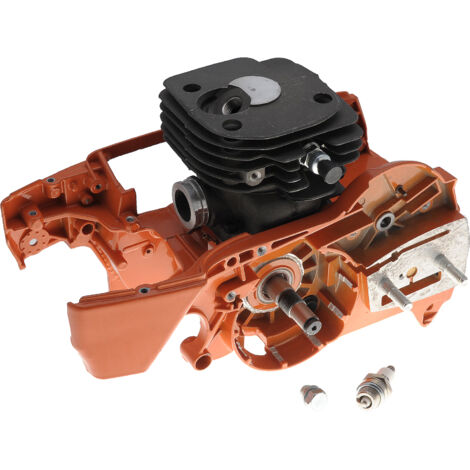 Jardiaffaires – Moteur thermique complet adaptable 52mm – Compatible Husqvarna 362, 365, 371, 372 – Inclut carter, cylindre, piston, roulements (1/3)