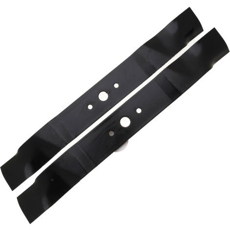 Jardiaffaires – Jeu de 2 lames mulching 490mm – Compatible GGP, Castel Garden, Stiga, Iseki – Coupe efficace 98 cm – Remplace 182004346/0