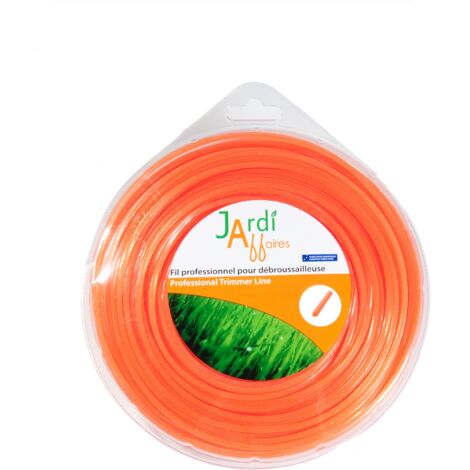 Fil pour débroussailleuse étoile 2mm x 15 mètres qualité PRO (1/3)