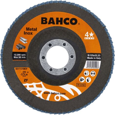 Disque à lamelles pour acier inoxydable et métal Bahco 3927-125IM-P60 (1/3)