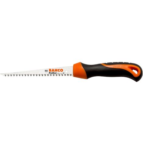 Bahco – Scie à placo 160mm – Lame triple tranchant pour coupes précises – Manche bi-matière pour confort – PC-6-DRY Bacho